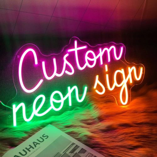 Enseigne lumineuse,  lettre effet neon